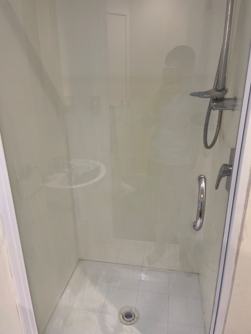 Shower glass after