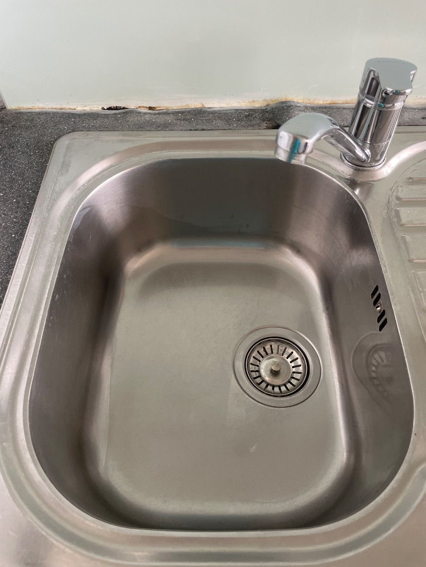 Kitchen sink after