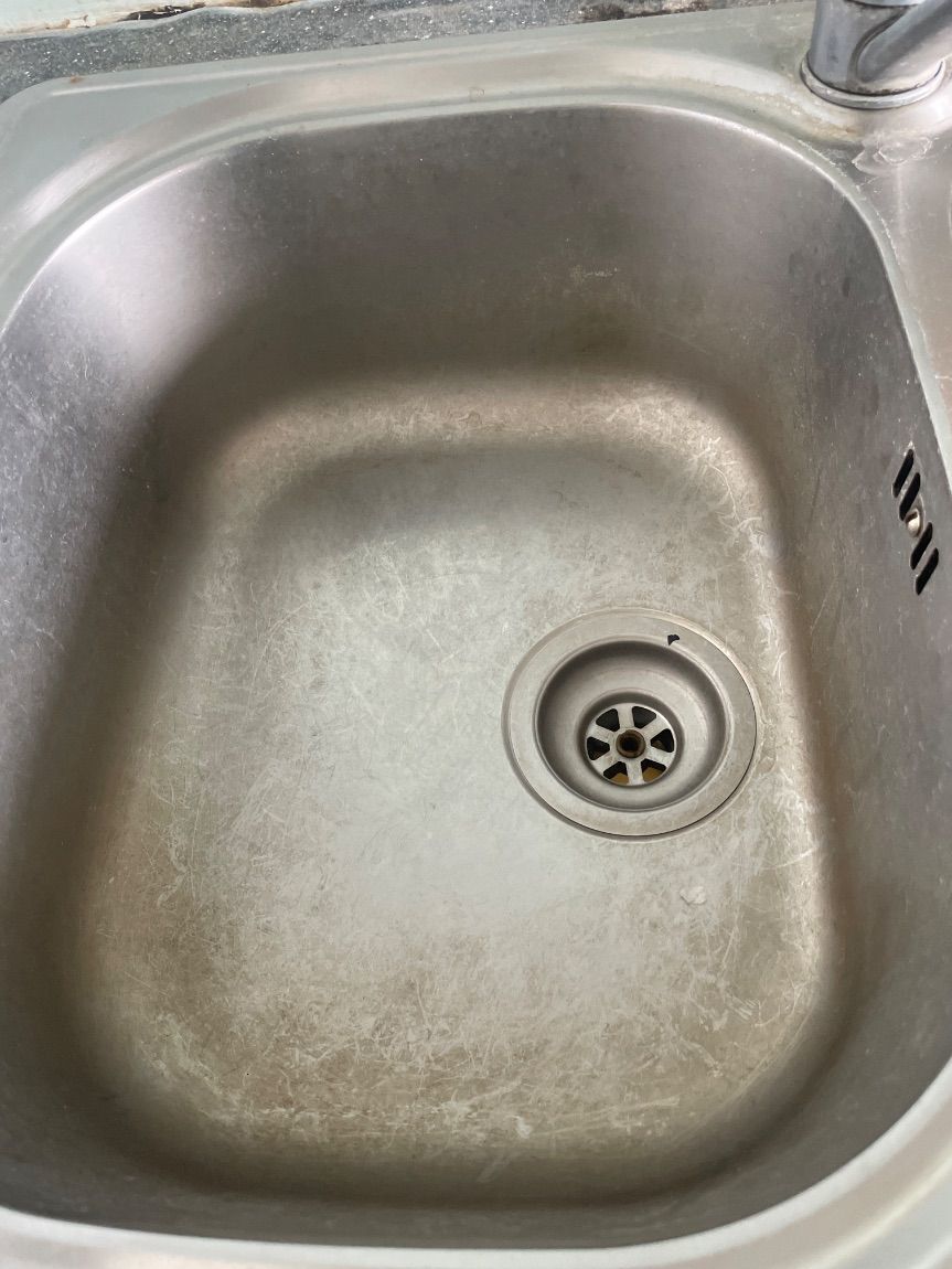 Kitchen sink before