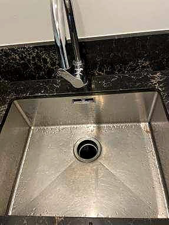 Kitchen sink before